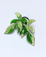 Philodendron Florida Beauty Pin/ Keyring/ Earring